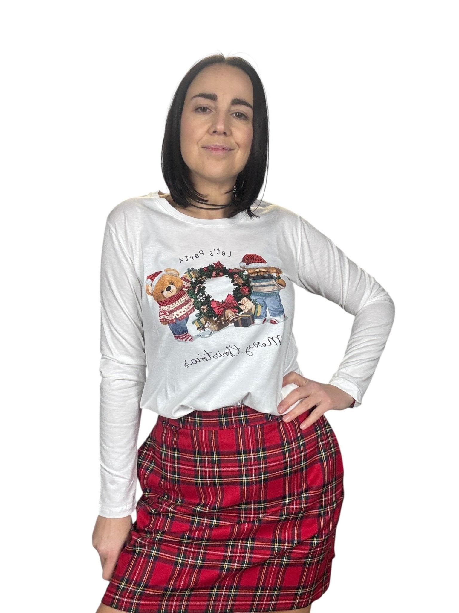 T - SHIRT ORSETTI NATALE SUSY MIX - XE BLU ABBIGLIAMENTO