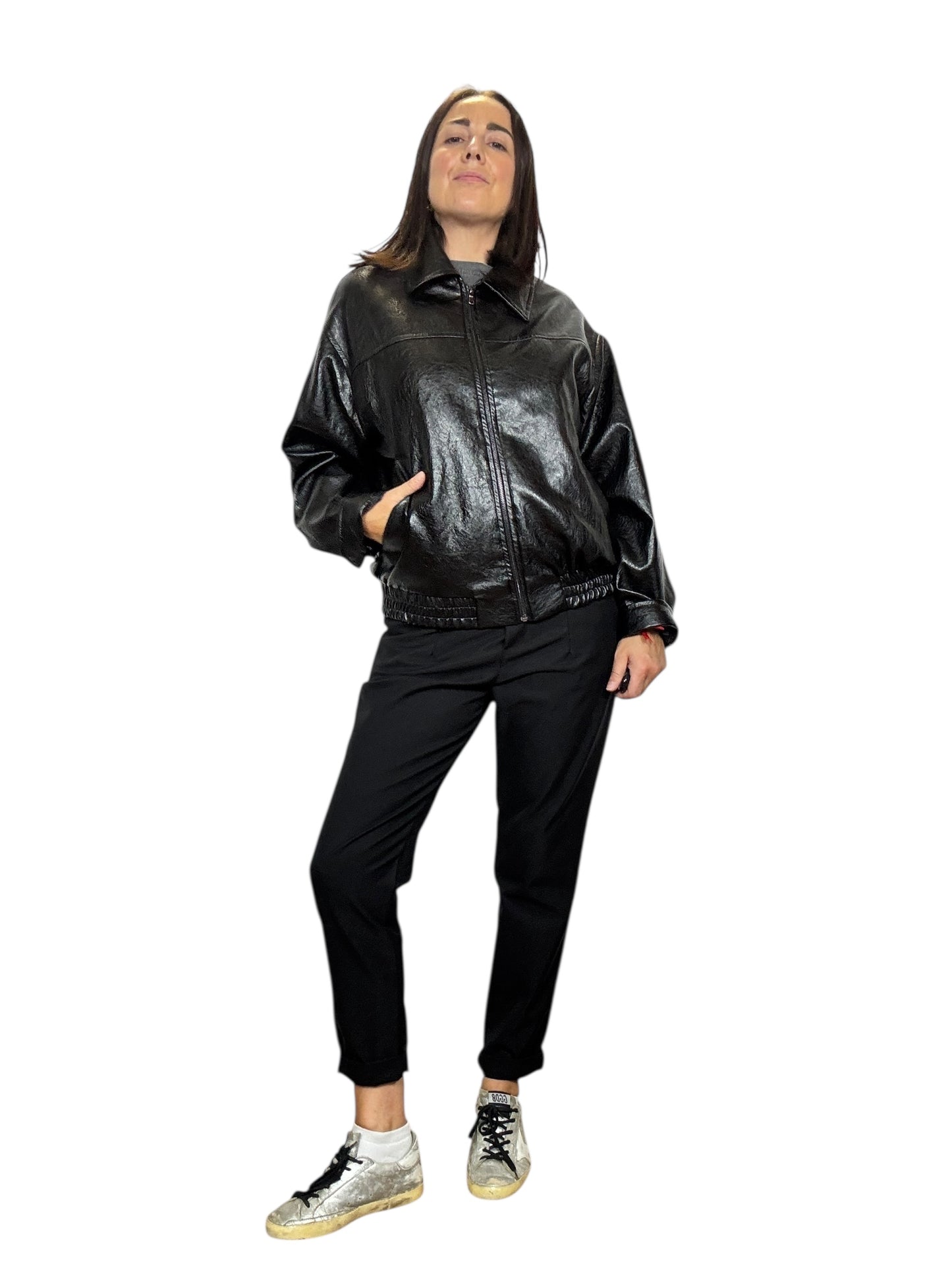 BOMBER LUCIDO IN ECOPELLE SUSY MIX