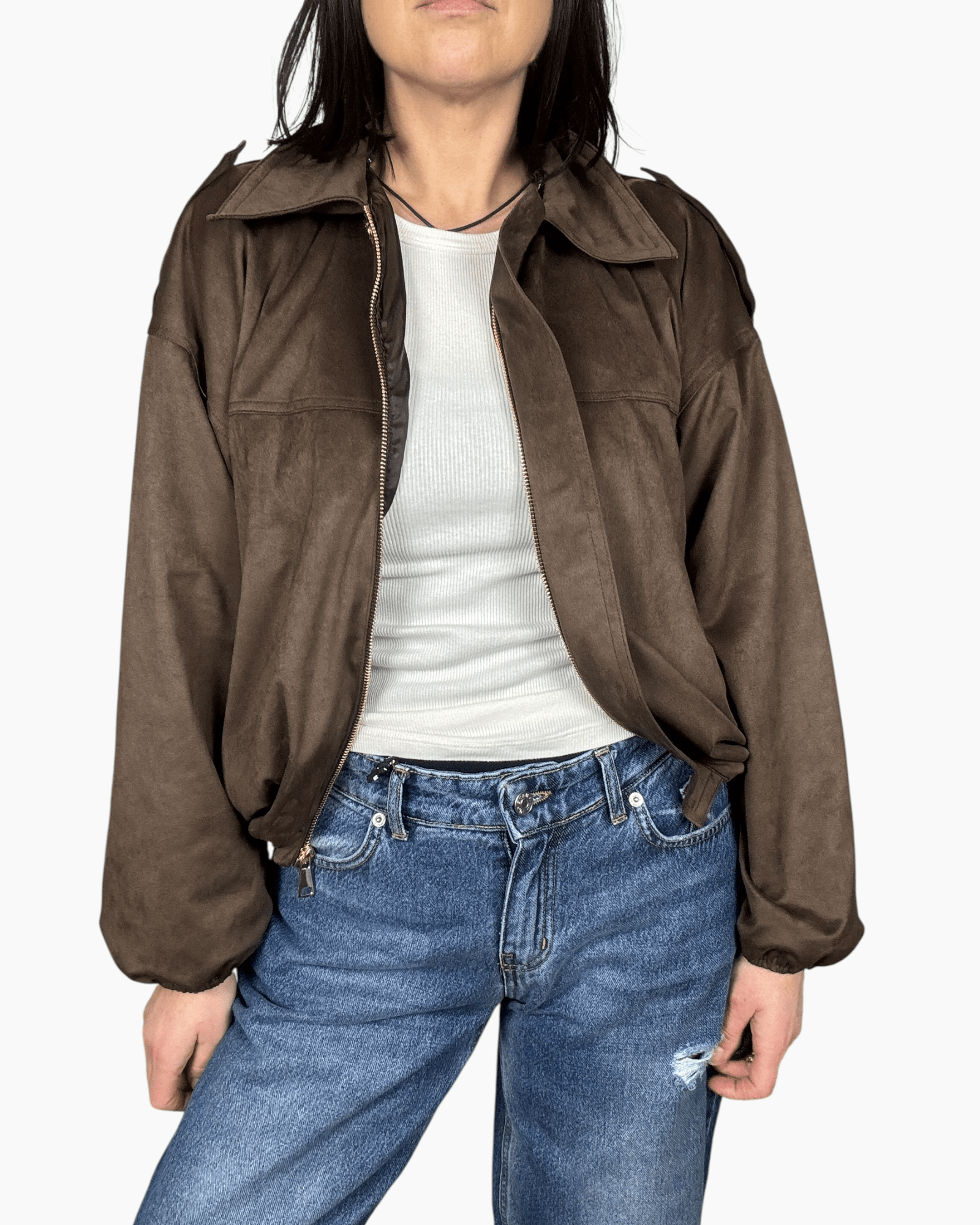 BOMBER A OVETTO SUSY MIX - XE BLU ABBIGLIAMENTO