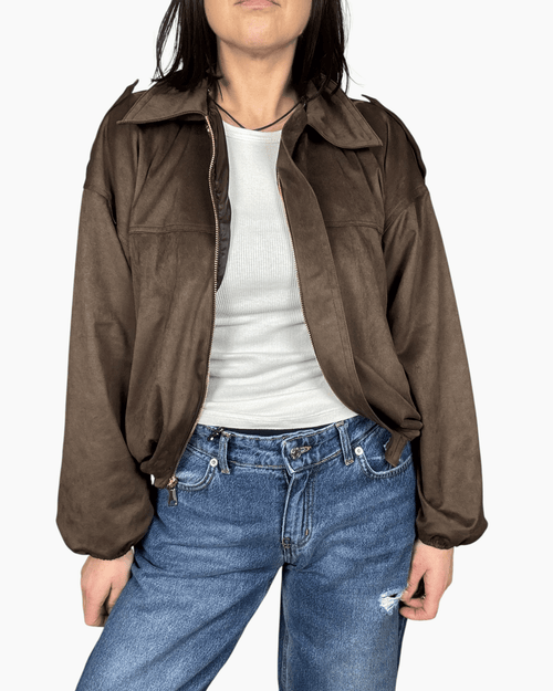 BOMBER A OVETTO SUSY MIX - XE BLU ABBIGLIAMENTO