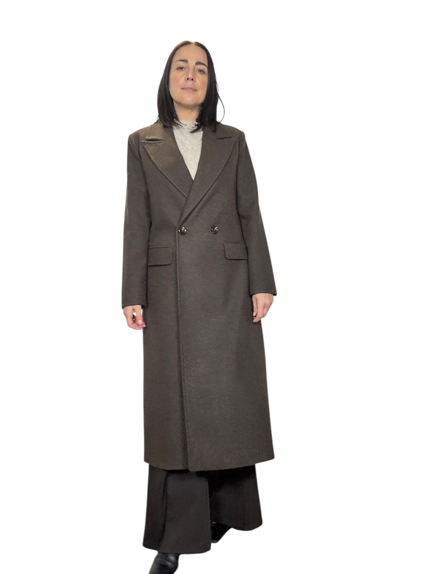 CAPPOTTO BOTTONI DIETRO TENSIONE IN