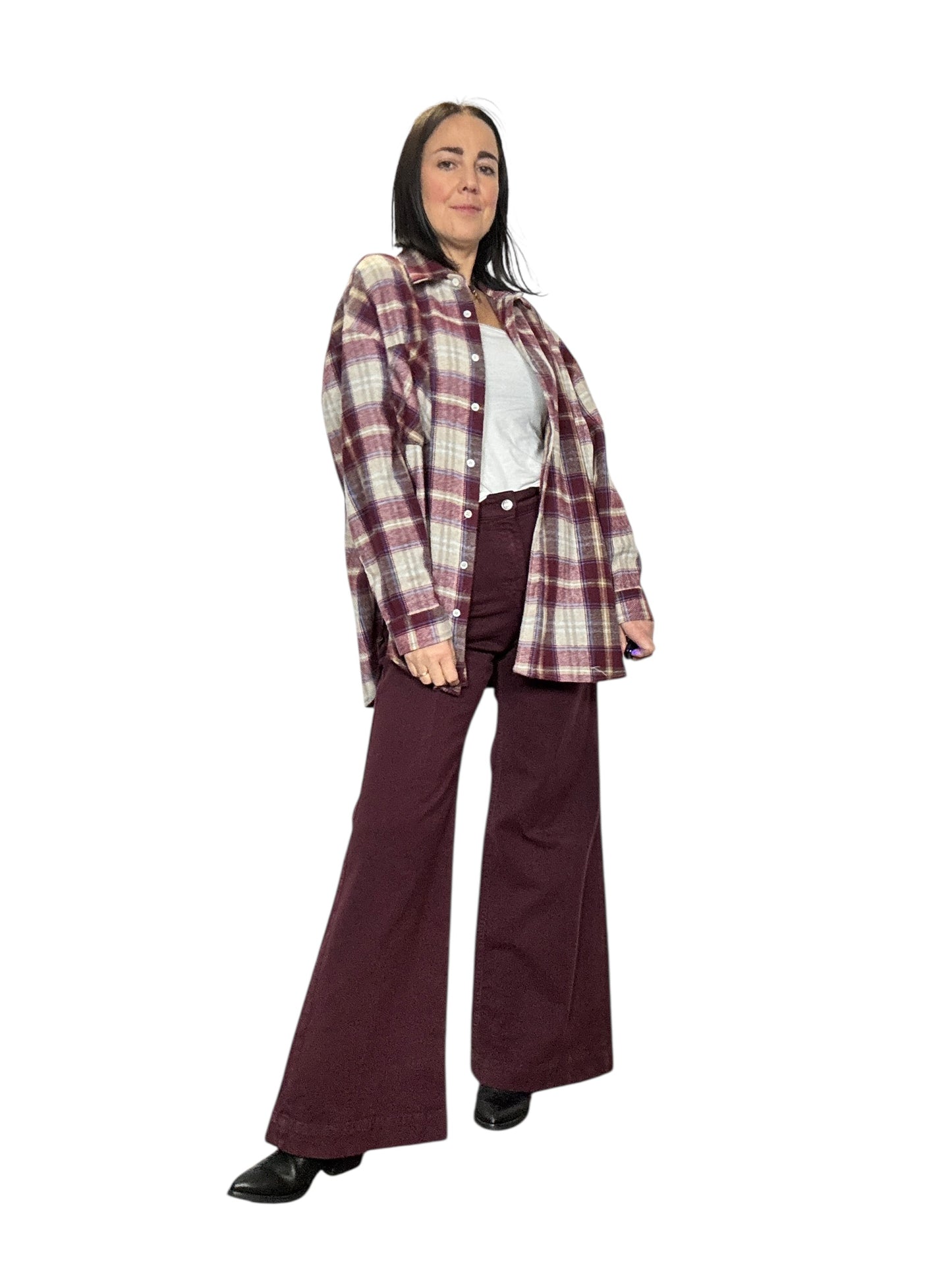 JEANS COLORATO A PALAZZO SUSY MIX