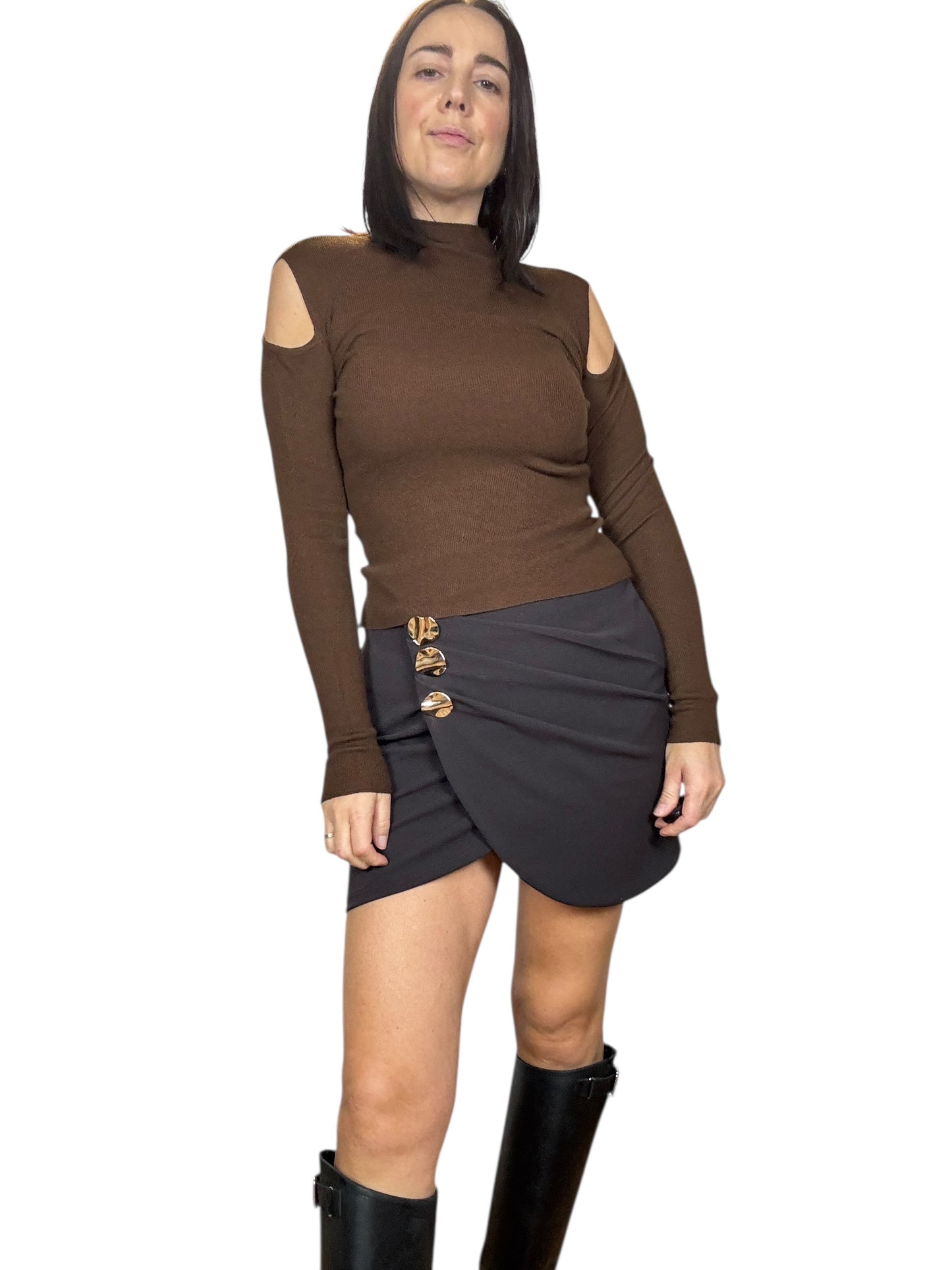 MAGLIA CUT OUT SPALLE SUSY MIX