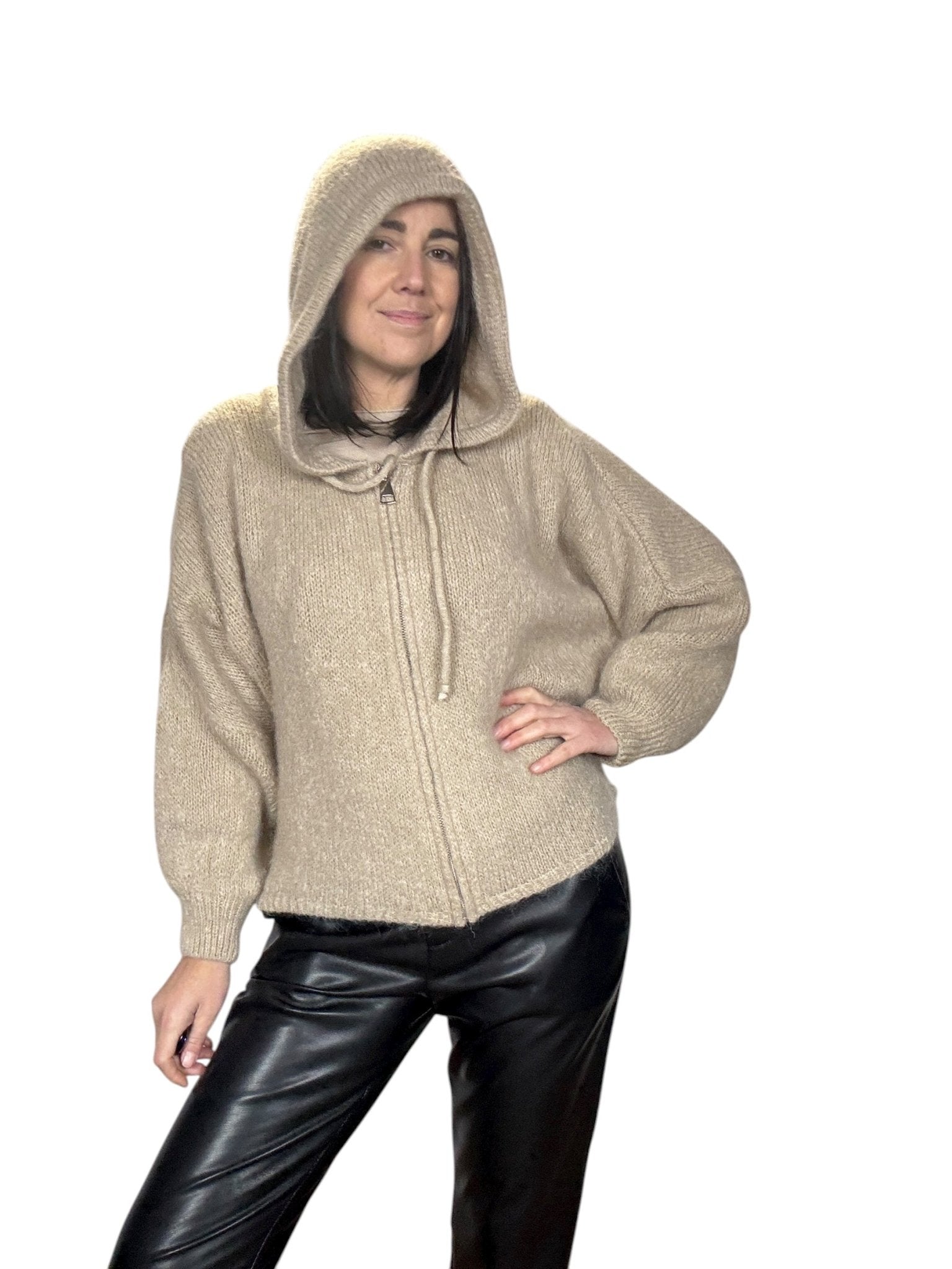 MAGLIA CON CAPPUCCIO DIXIE - XE BLU ABBIGLIAMENTO