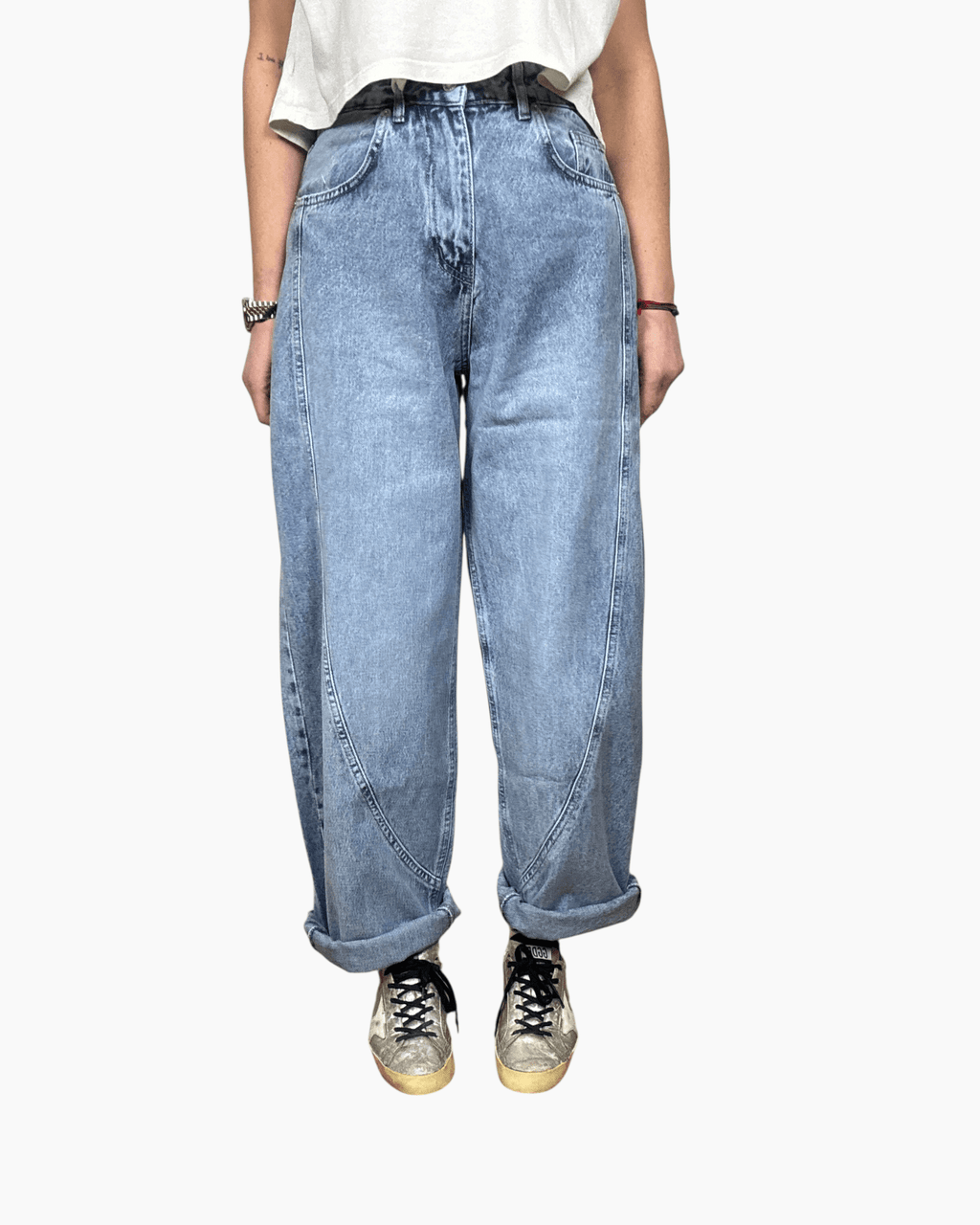 JEANS MOM FIT SUSY MIX - XE BLU ABBIGLIAMENTO