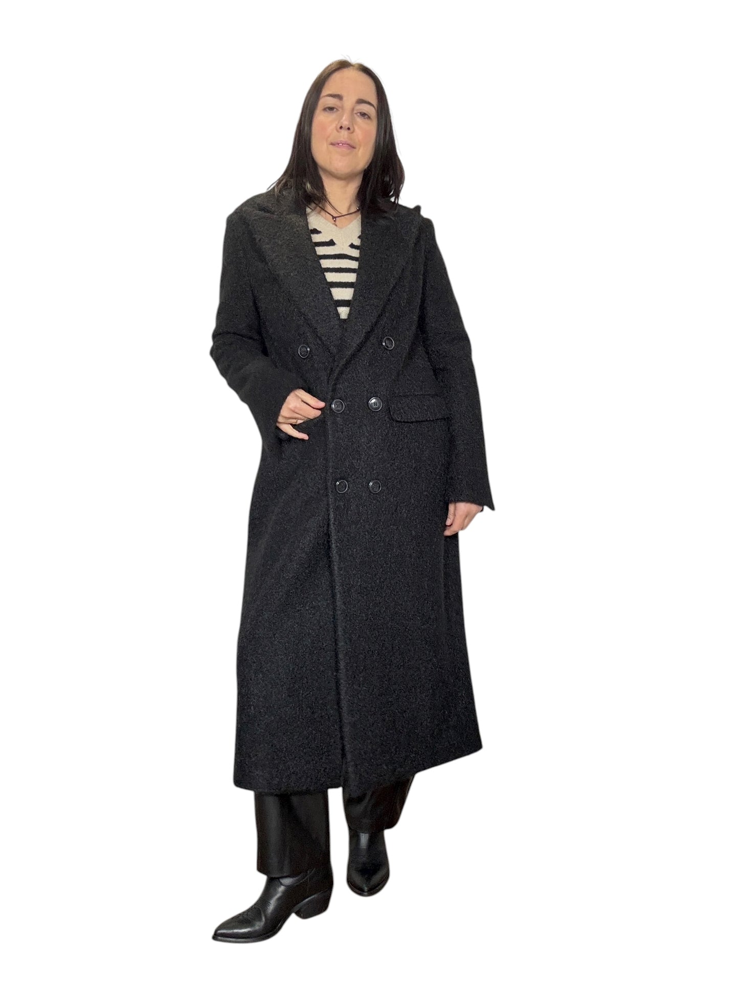 CAPPOTTO A UOVO IN LANA COTTA SUSY MIX