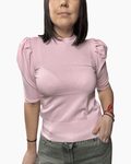 MAGLIA MANICA A SBUFFO HAVEONE - XE BLU ABBIGLIAMENTO