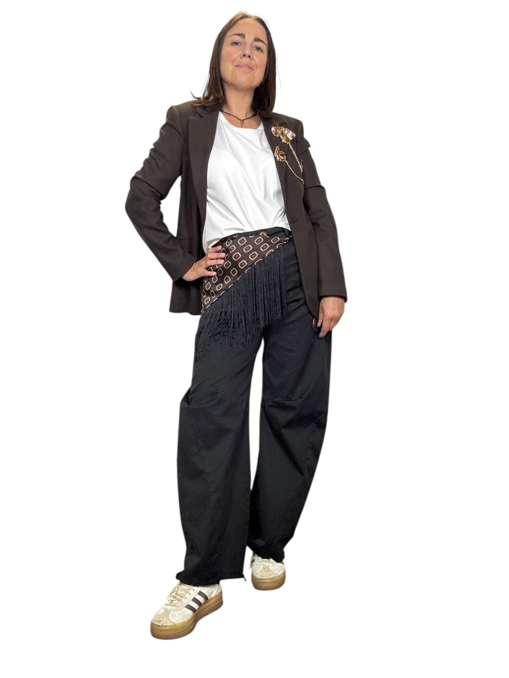 PANTALONE A BANANA SUSY MIX - XE BLU ABBIGLIAMENTO