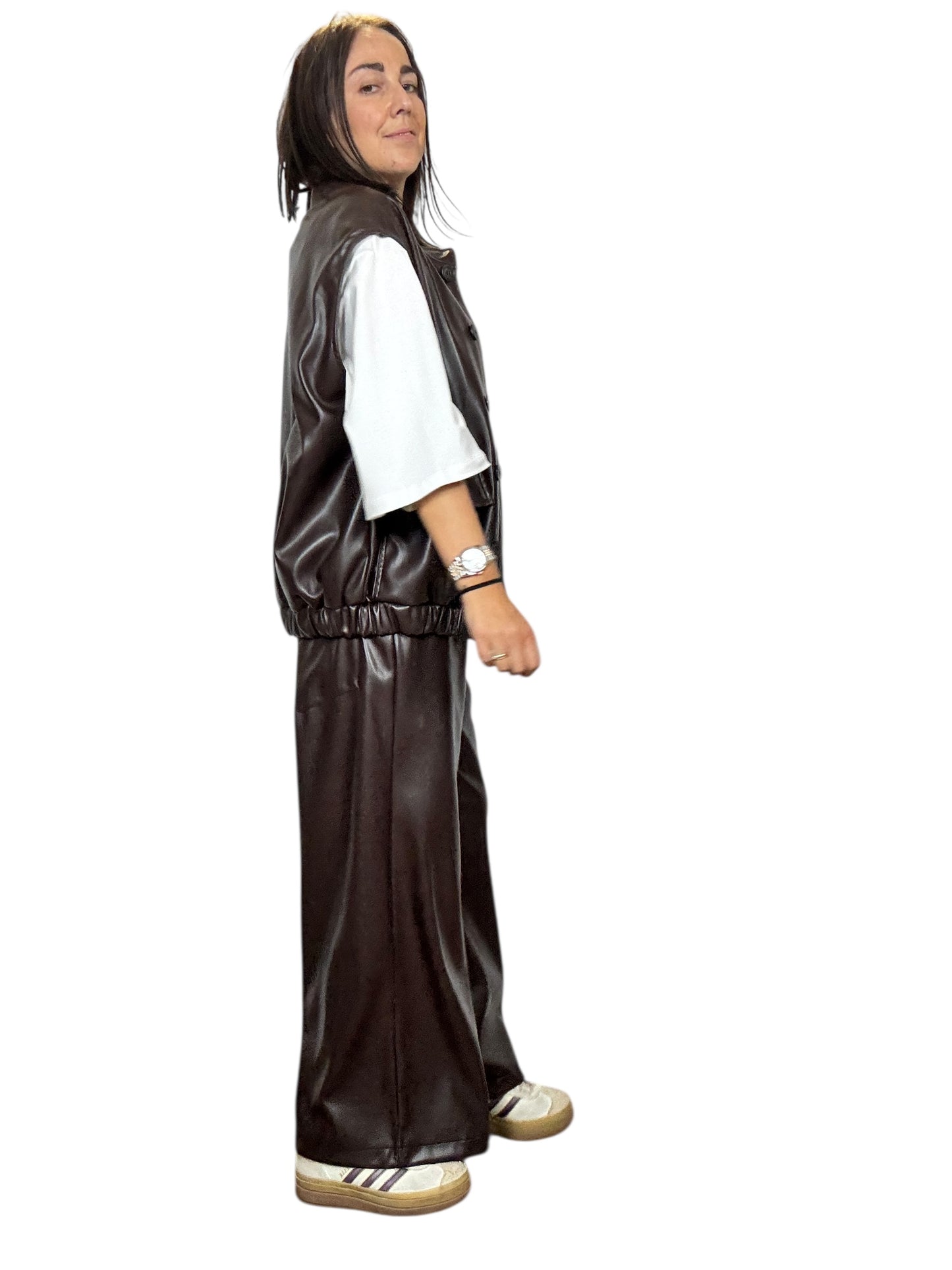 GILET IN ECOPELLE SUSY MIX