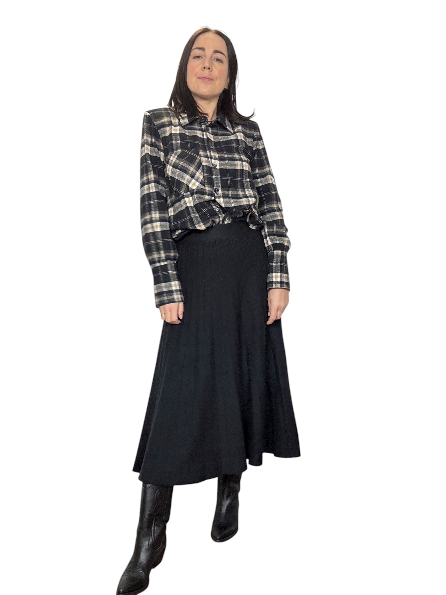 CAMICIA CHECK CROPPED SUSY MIX