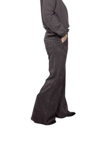 PANTALONE A PALAZZO IN VELLUTO SUSY MIX - XE BLU ABBIGLIAMENTO