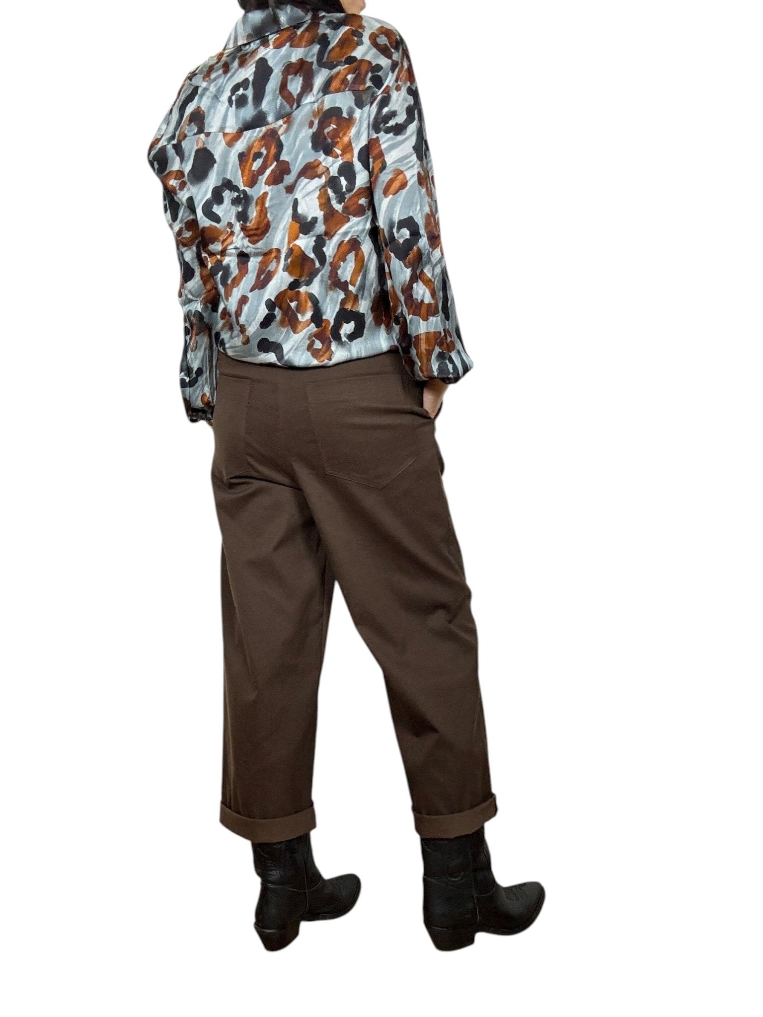 PANTALONE CON CINTURA SUSY MIX - XE BLU ABBIGLIAMENTO