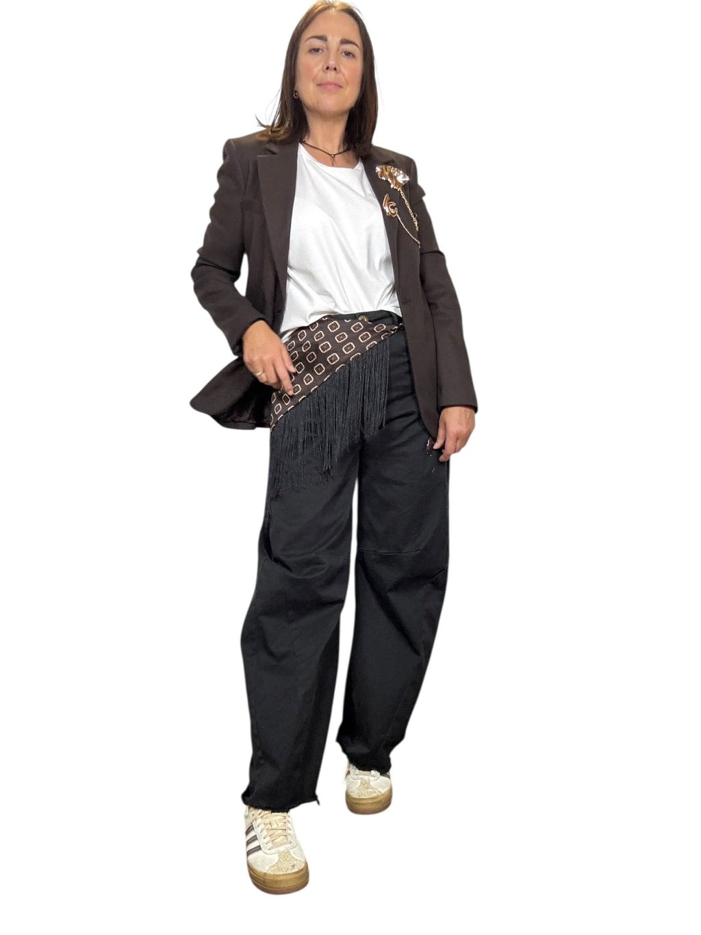PANTALONE A BANANA SUSY MIX - XE BLU ABBIGLIAMENTO