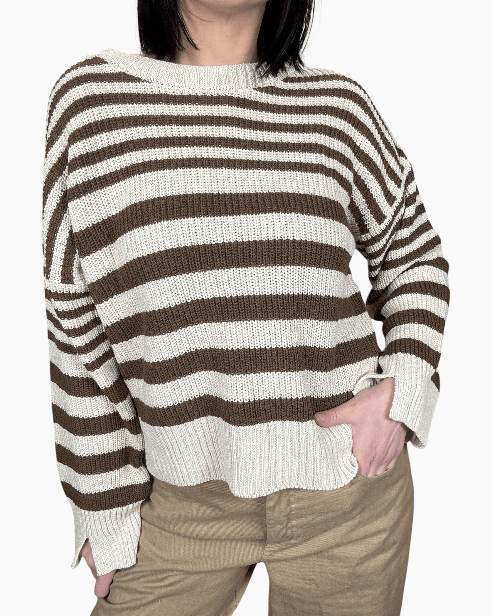 MAGLIA RIGATA SUSY MIX - XE BLU ABBIGLIAMENTO