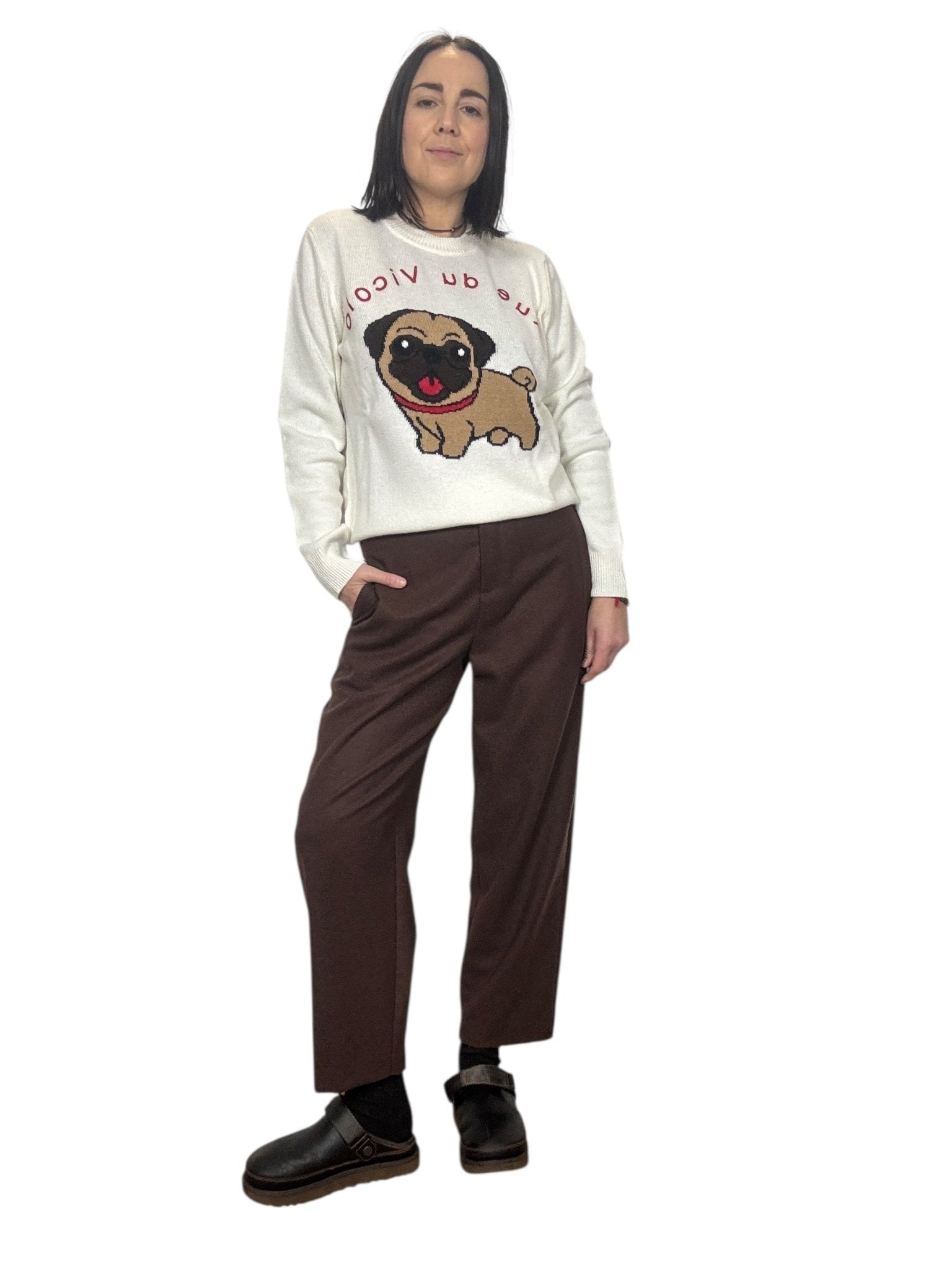 PANTALONE IN FLANELLA VICOLO - XE BLU ABBIGLIAMENTO