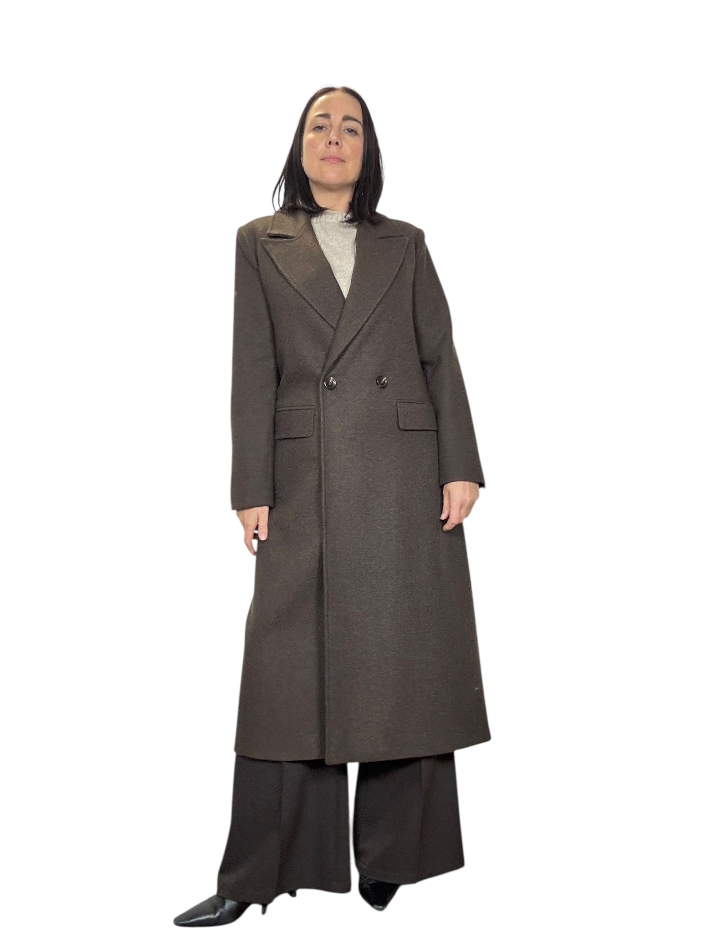 CAPPOTTO BOTTONI DIETRO TENSIONE IN