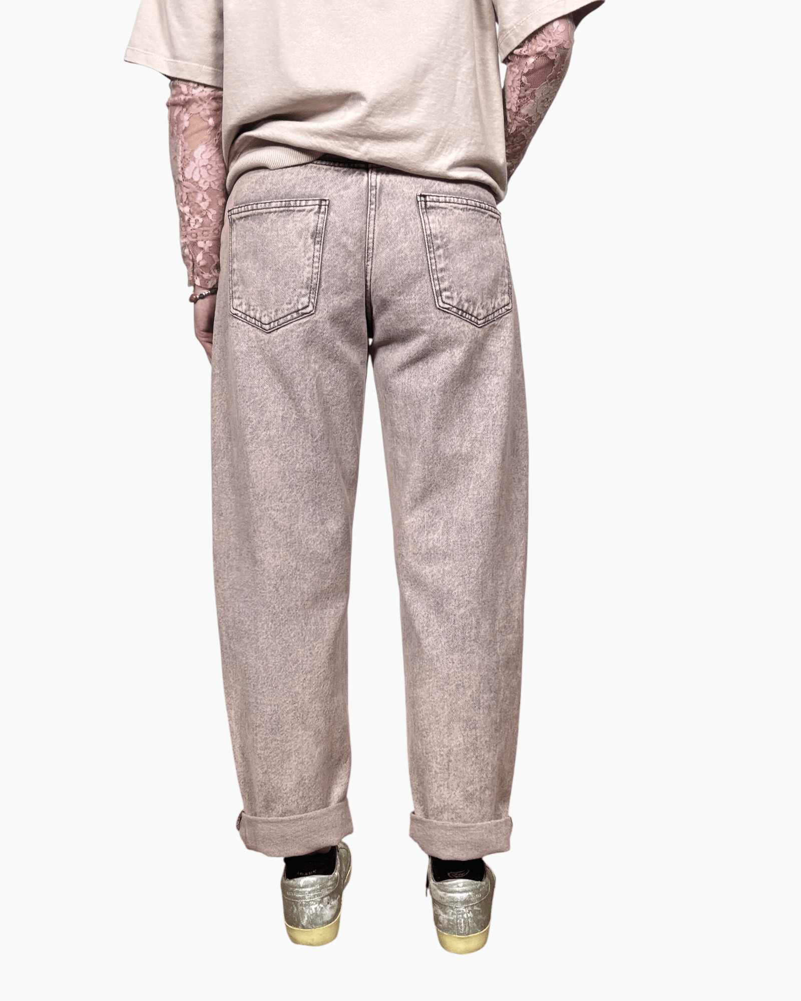 JEANS CARROT ROSA SUSY MIX - XE BLU ABBIGLIAMENTO