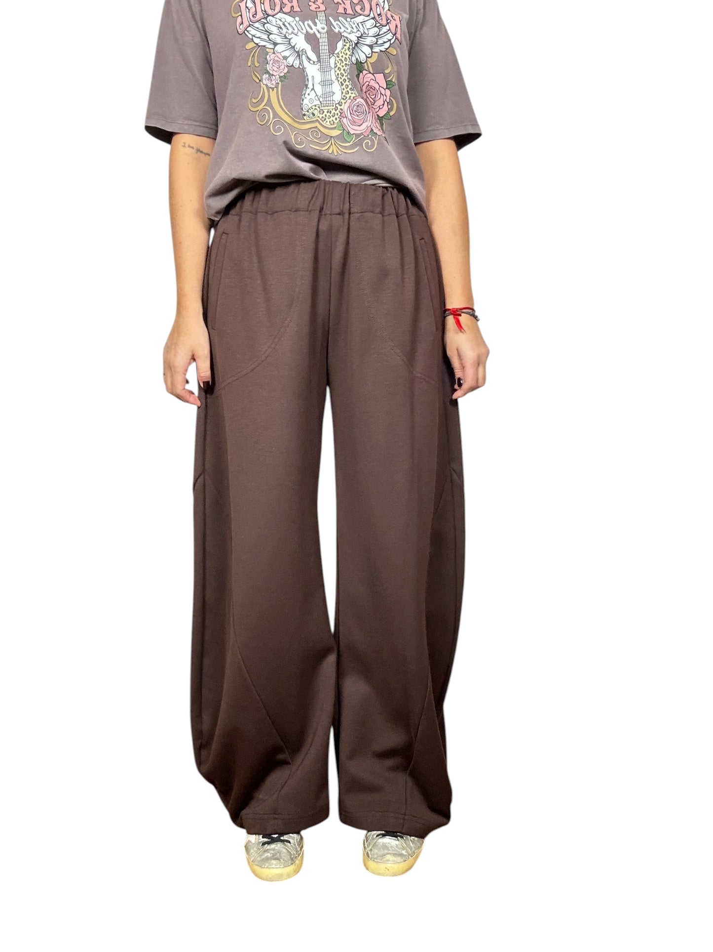PANTALONE CARROT IN FELPA DIXIE