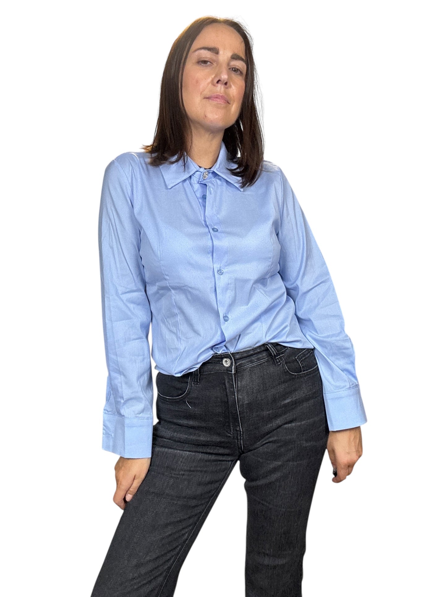 CAMCIA BASIC BOTTONE GIOIELLO SUSY MIX