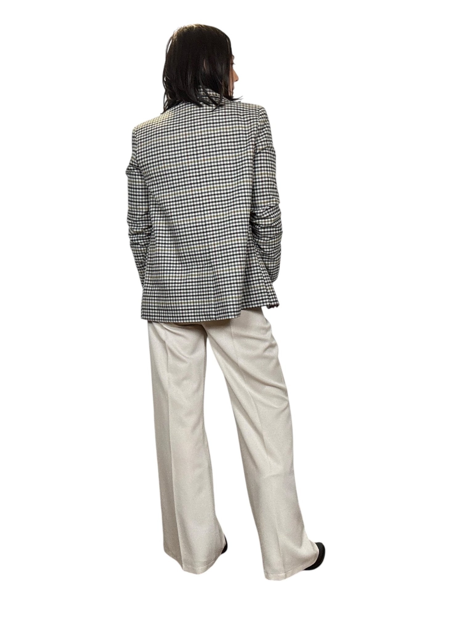 GIACCA DOPPIOPETTO A QUADRETTI TENSIONE IN - XE BLU ABBIGLIAMENTO