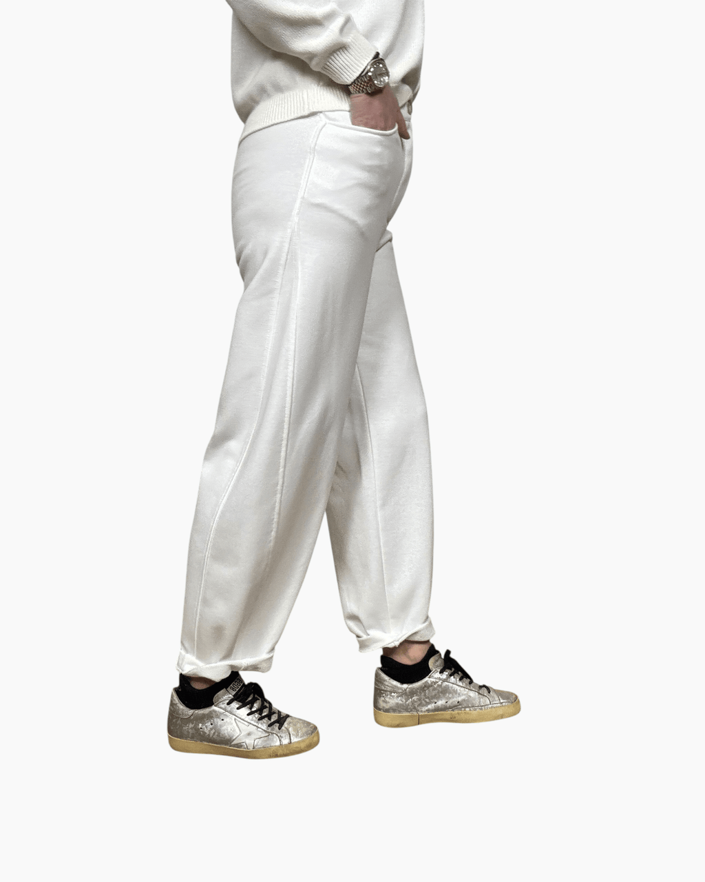 PANTALONE IN FELPA SUSY MIX - XE BLU ABBIGLIAMENTO