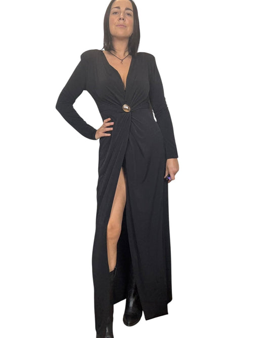 ABITO SPACCO DAVANTI CON ANELLO SUSY MIX - XE BLU ABBIGLIAMENTO