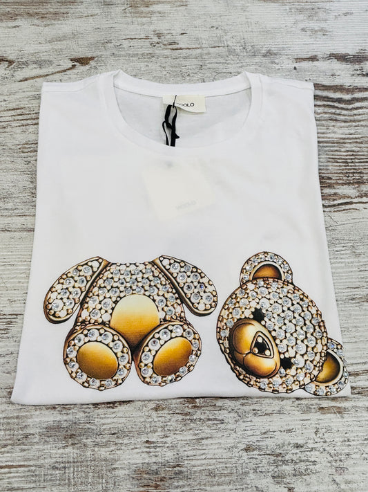 T-SHIRT ORSETTO TESTA MOZZATA VICOLO