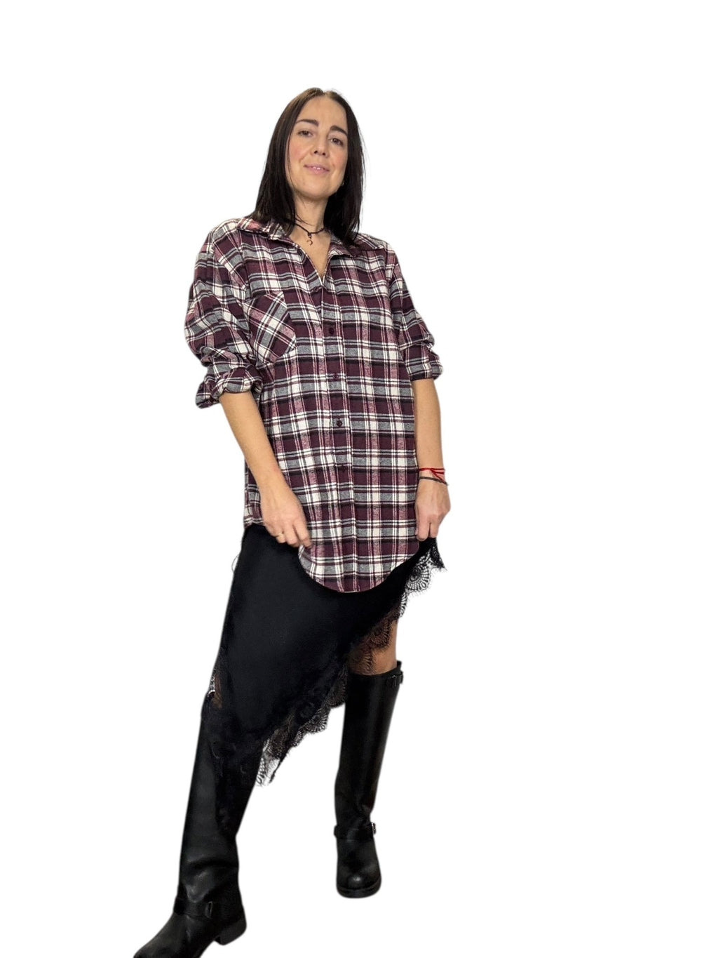 ABITO LINGERIE ASIMMETRICO LUNGO SUSY MIX - XE BLU ABBIGLIAMENTO