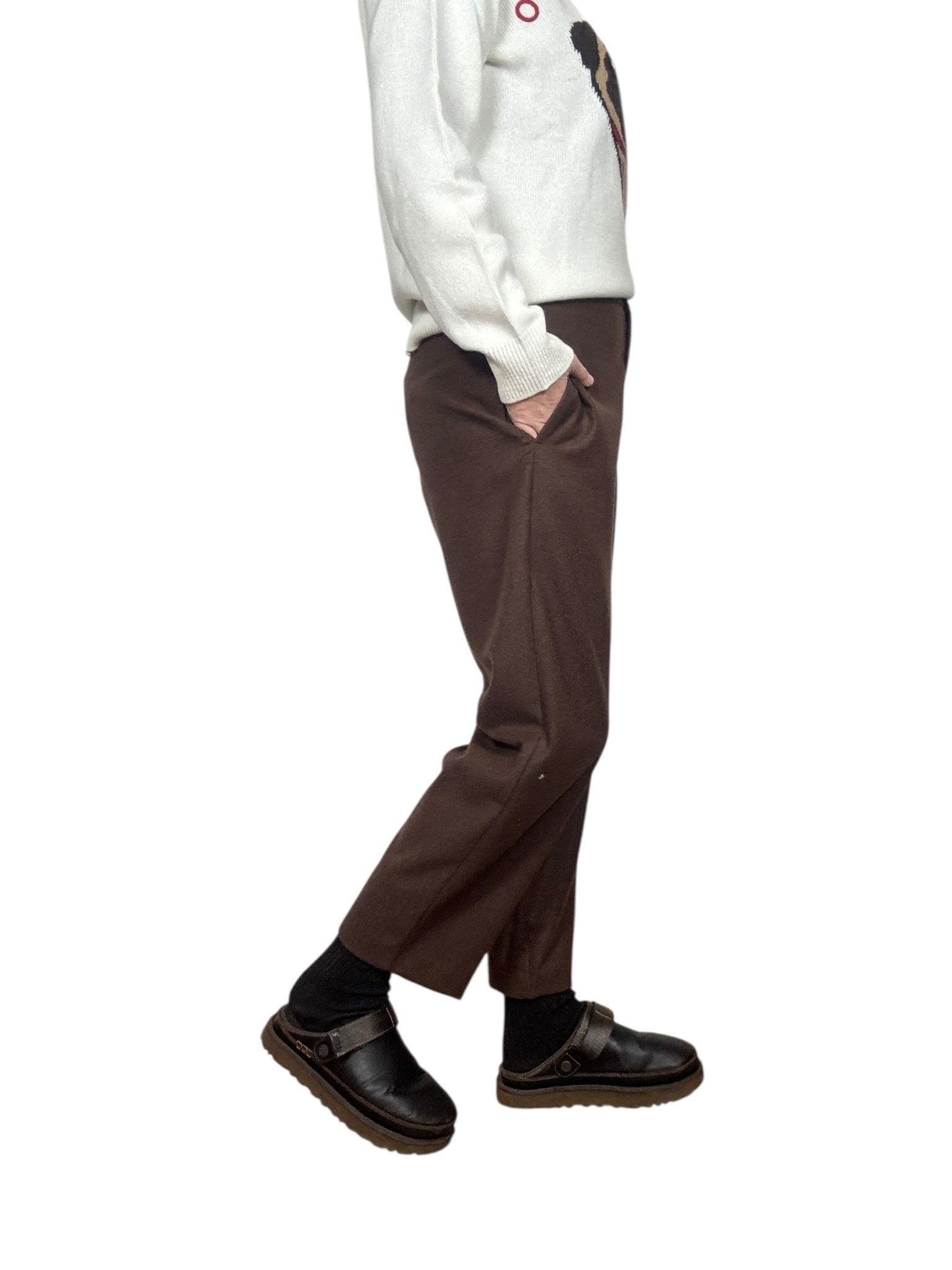 PANTALONE IN FLANELLA VICOLO - XE BLU ABBIGLIAMENTO