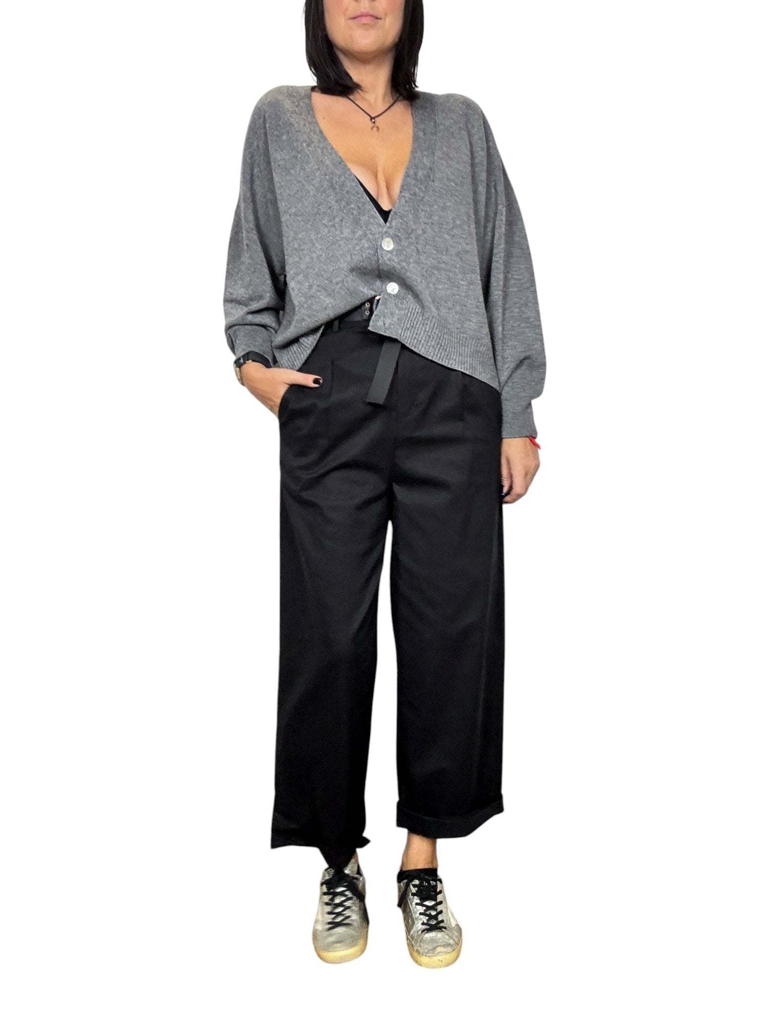 PANTALONE CON CINTURA SUSY MIX - XE BLU ABBIGLIAMENTO