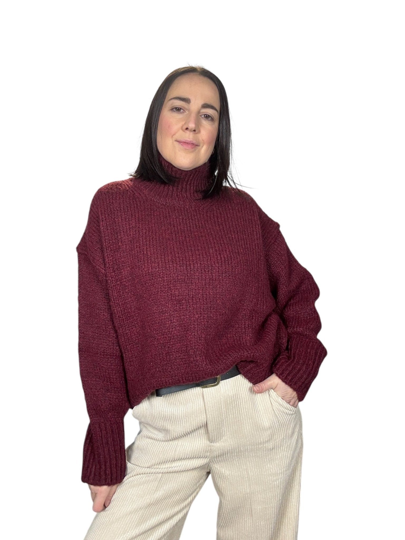 MAGLIA COLLO A LUPETTO VICOLO - XE BLU ABBIGLIAMENTO