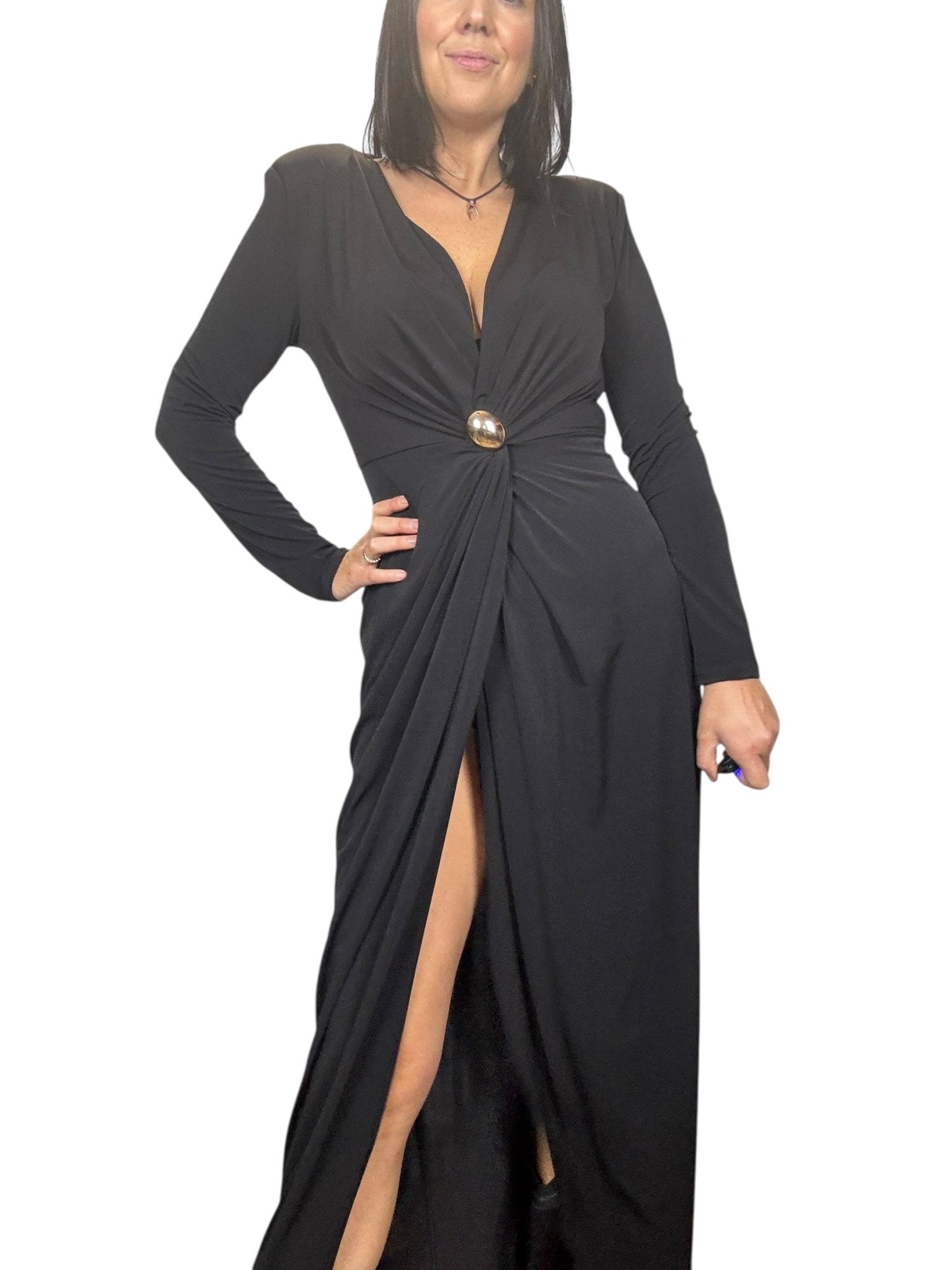 ABITO SPACCO DAVANTI CON ANELLO SUSY MIX - XE BLU ABBIGLIAMENTO