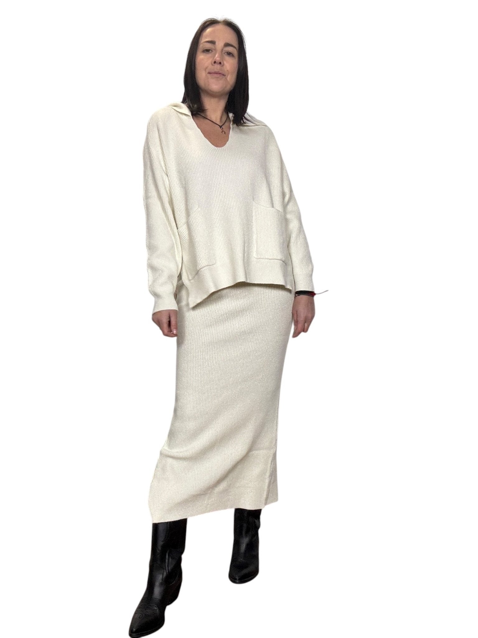 COORDINATO IN MAGLIA DIXIE - XE BLU ABBIGLIAMENTO