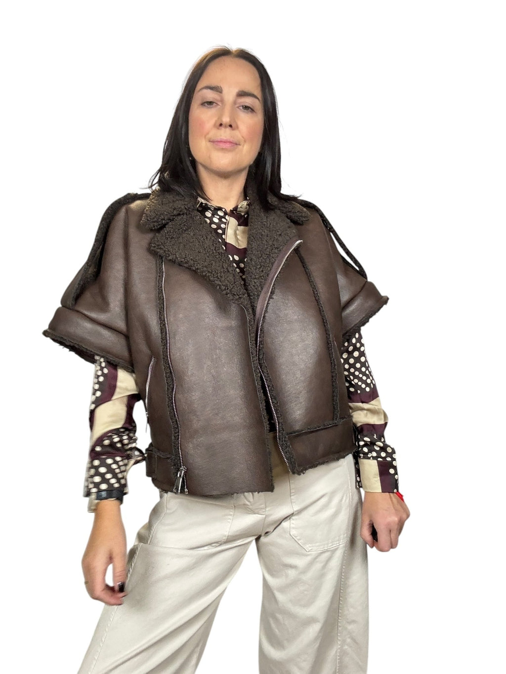 GILET IN ECOMONTONE VICOLO - XE BLU ABBIGLIAMENTO