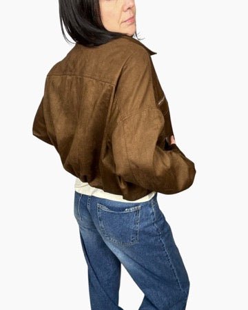 CHIODO IN SUEDE VICOLO - XE BLU ABBIGLIAMENTO