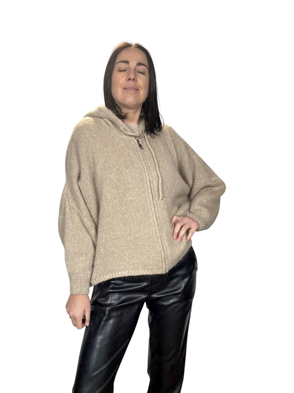 MAGLIA CON CAPPUCCIO DIXIE - XE BLU ABBIGLIAMENTO