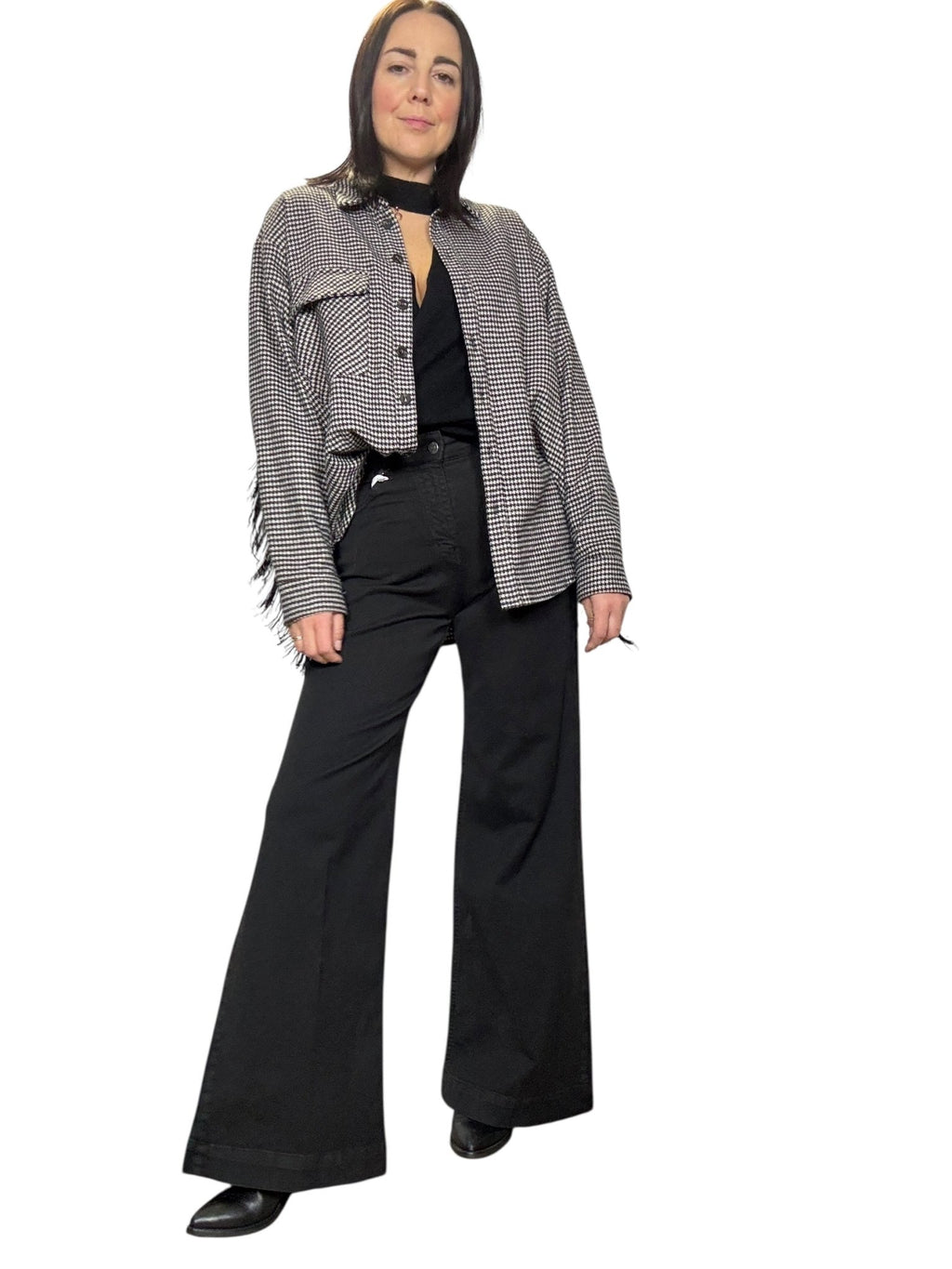 JEANS COLORATO A PALAZZO SUSY MIX - XE BLU ABBIGLIAMENTO