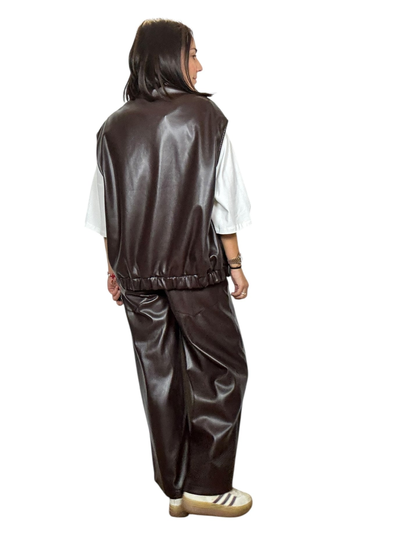 GILET IN ECOPELLE SUSY MIX