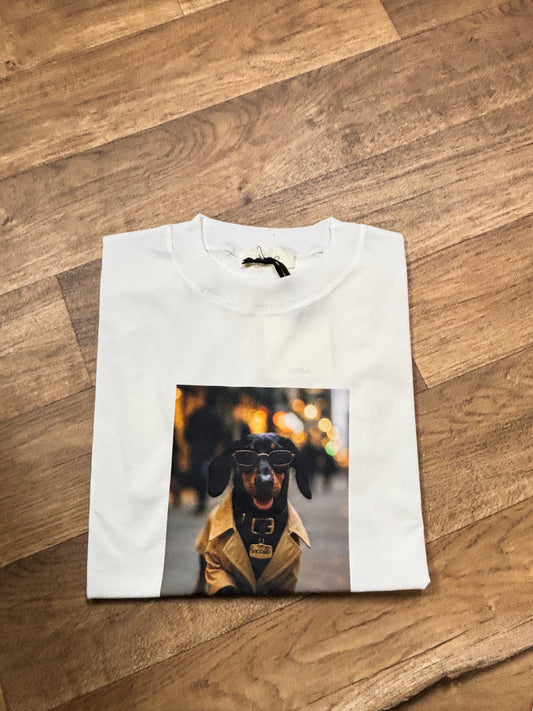 T-SHIRT BASSOTTO OCCHIALI VICOLO