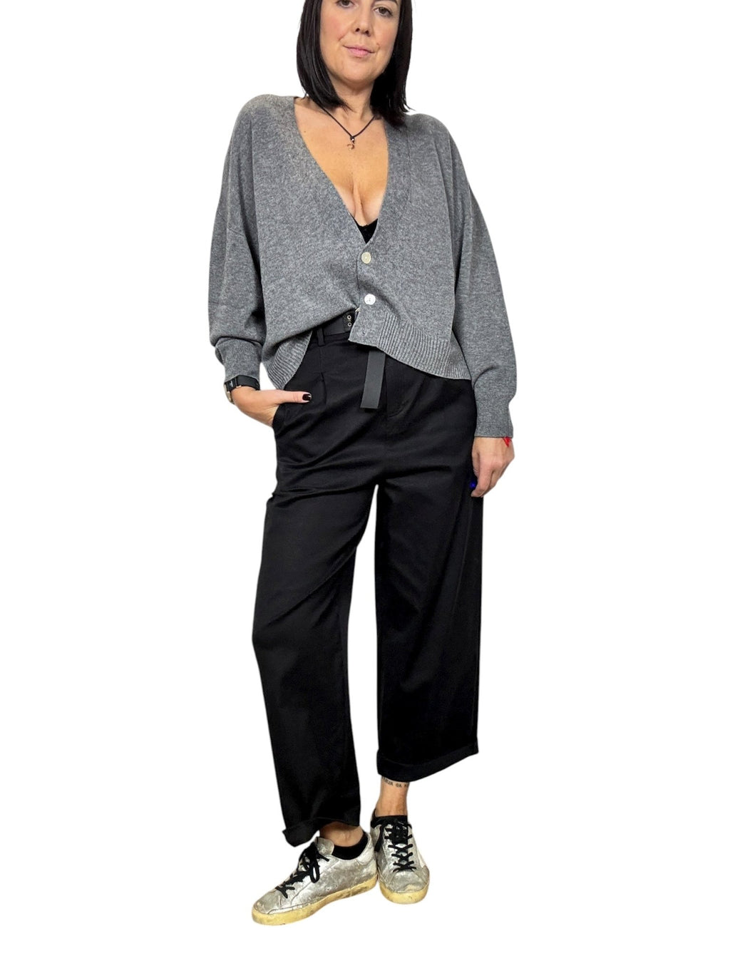 PANTALONE CON CINTURA SUSY MIX - XE BLU ABBIGLIAMENTO