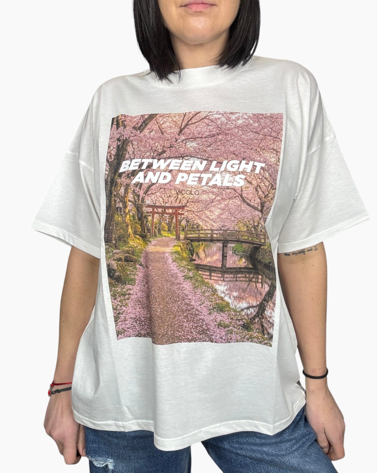 T - SHIRT BETWEEN LIGHTS VICOLO - XE BLU ABBIGLIAMENTO