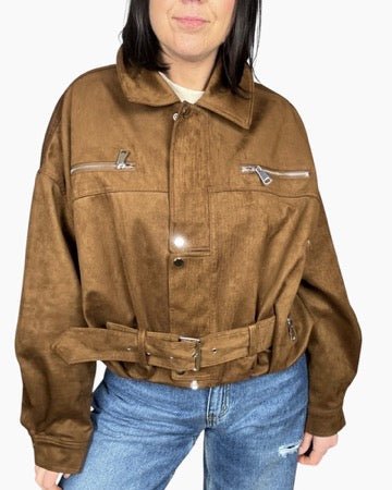 CHIODO IN SUEDE VICOLO - XE BLU ABBIGLIAMENTO