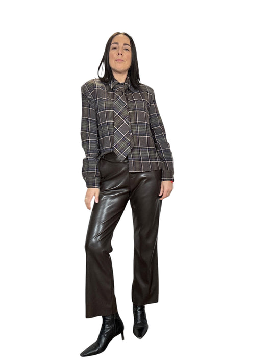 CAMICIA CON CRAVATTA CHECK TENSIONE IN