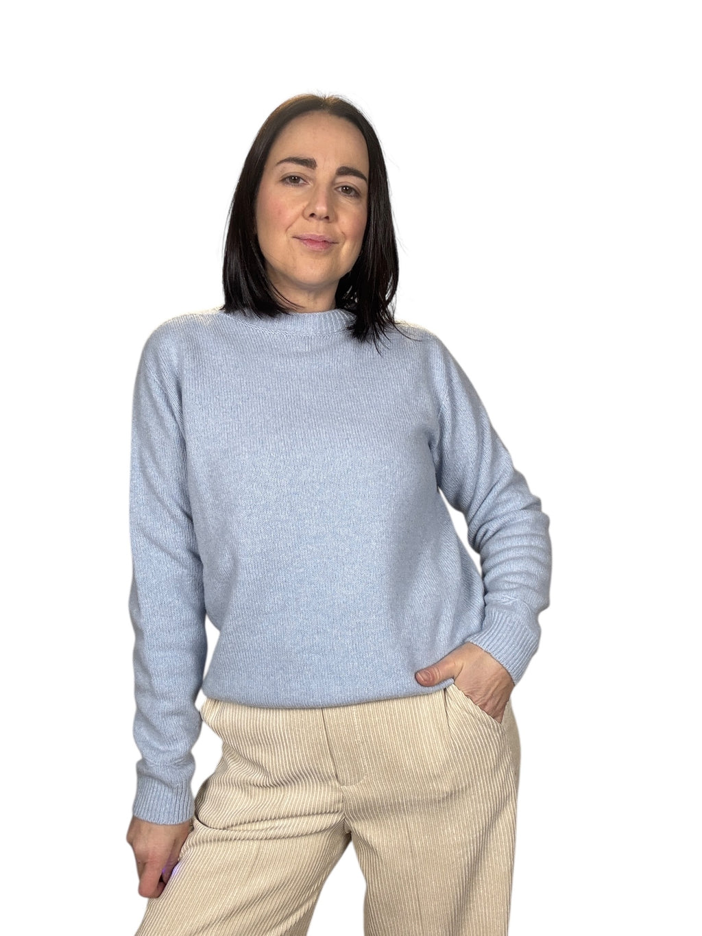 MAGLIA GIROCOLLO PURA LANA SUSY MIX - XE BLU ABBIGLIAMENTO