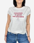 T - SHIRT LA GENTE NON STA BENE VICOLO - XE BLU ABBIGLIAMENTO