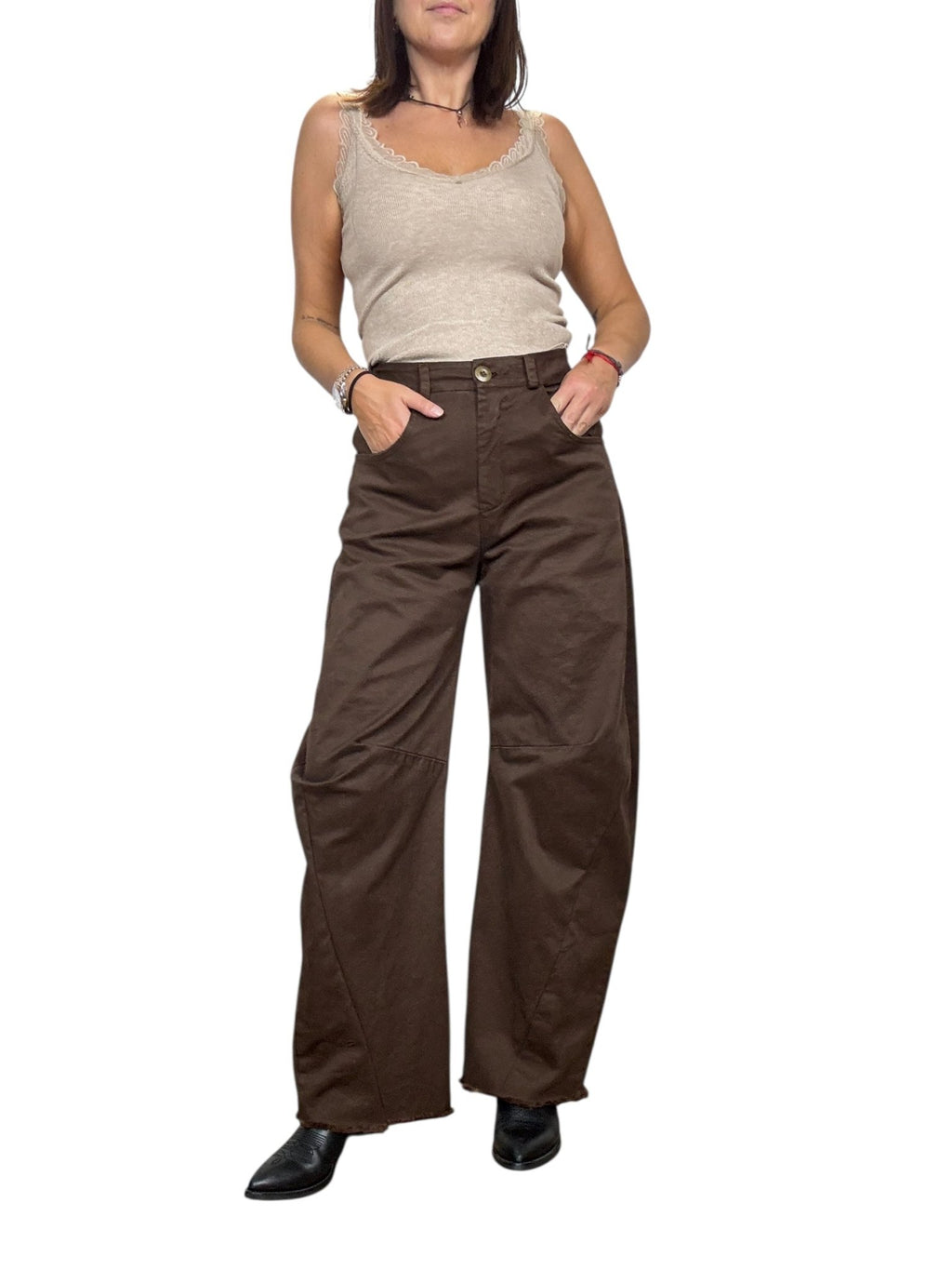 PANTALONE A BANANA SUSY MIX - XE BLU ABBIGLIAMENTO