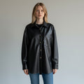 GIACCA-CAMICIA FRANGE IN ECOPELLE SUSY MIX