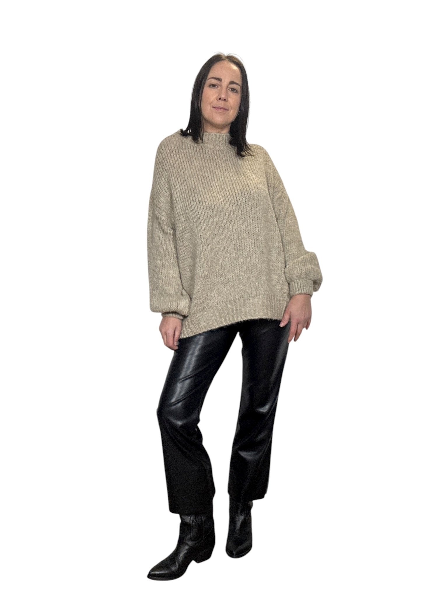 MAXI MAGLIA CON INSERTO IN PIZZO DIXIE - XE BLU ABBIGLIAMENTO