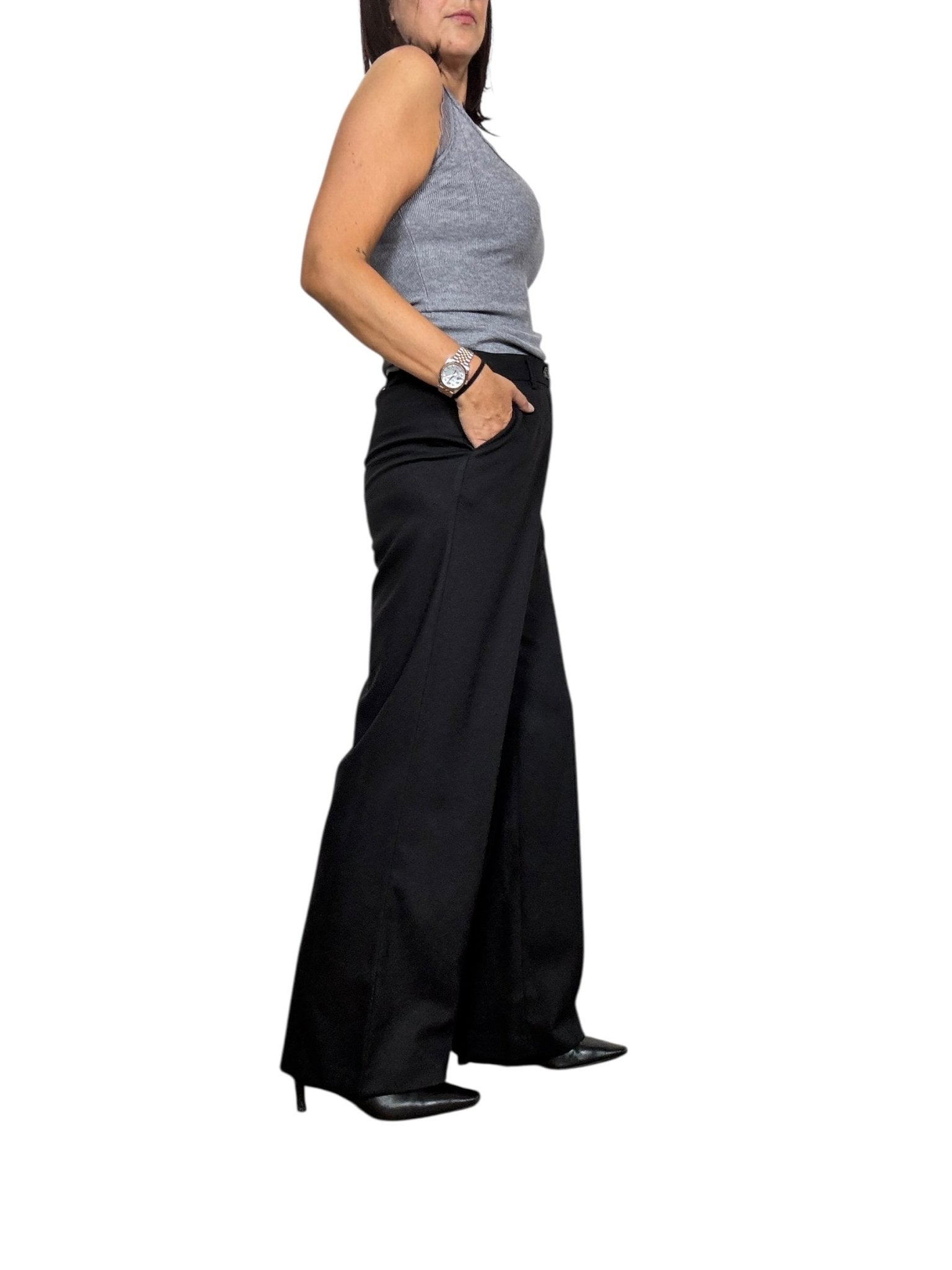 PANTALONE A PALAZZO BASIC SUSY MIX - XE BLU ABBIGLIAMENTO