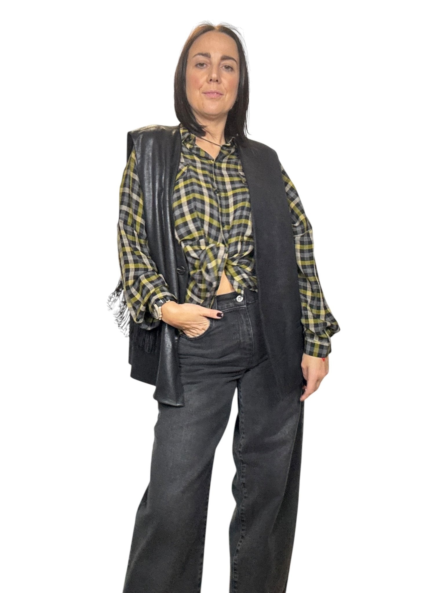 GILET ECOPELLE TENSIONE IN - XE BLU ABBIGLIAMENTO